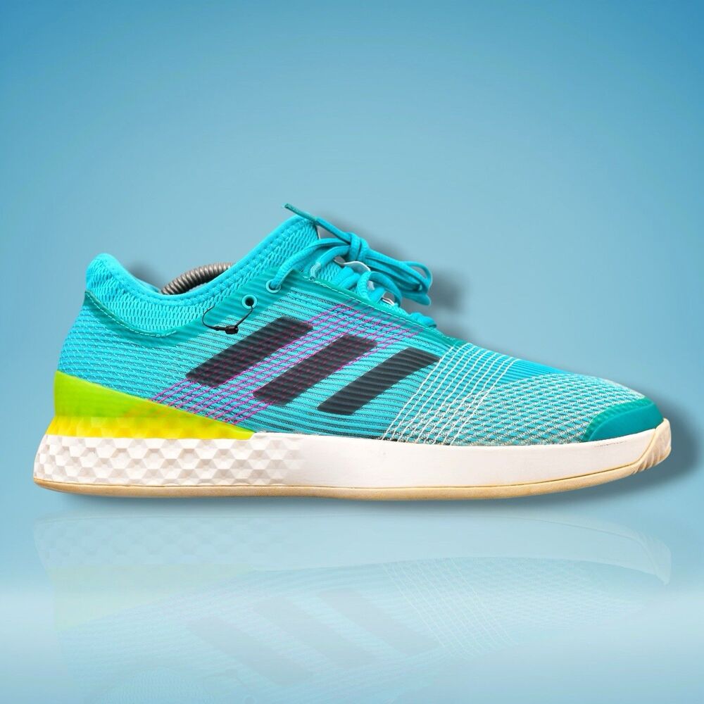adidas adizero ubersonic 3 tennis sneakers shoes gym mens size 10 blue cp8852